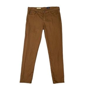 Adriano Goldschmied AG Jeans Women 30 Brown The Stevie Ankle Slim Straight Denim
